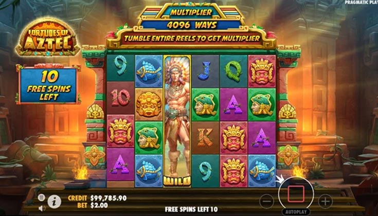 Recursos Especiais do Treasures of Aztec